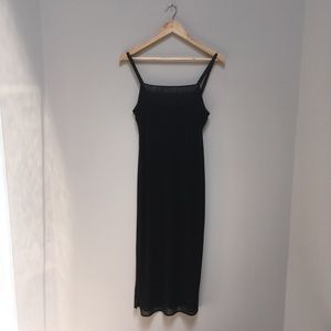 Banana Republic black slip dress
